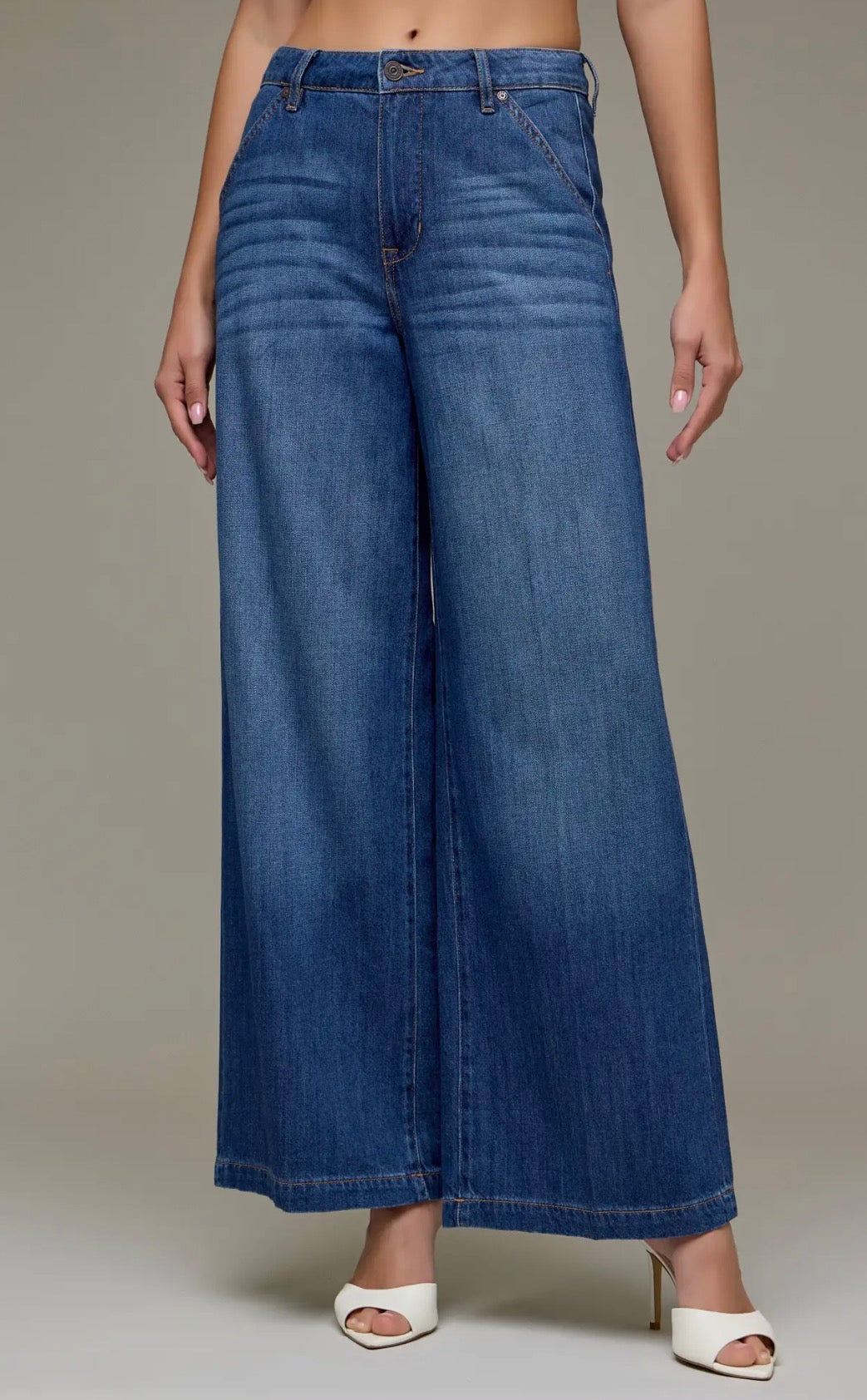 NORI Dark Super Wide Leg Jeans