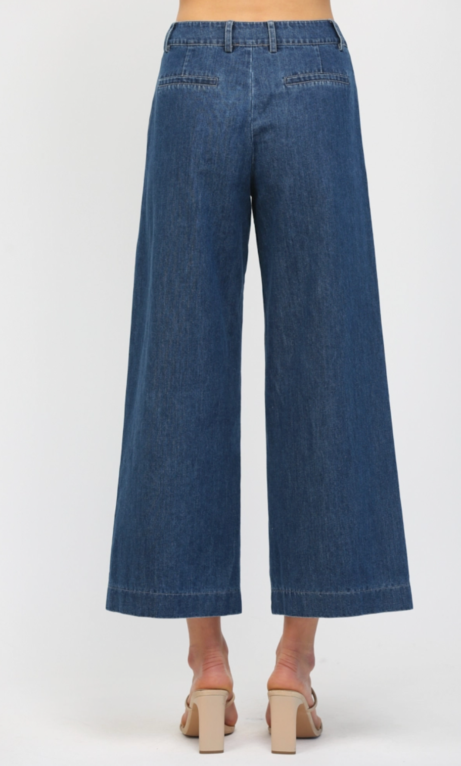 Dark Denim Welt Pocket Pants