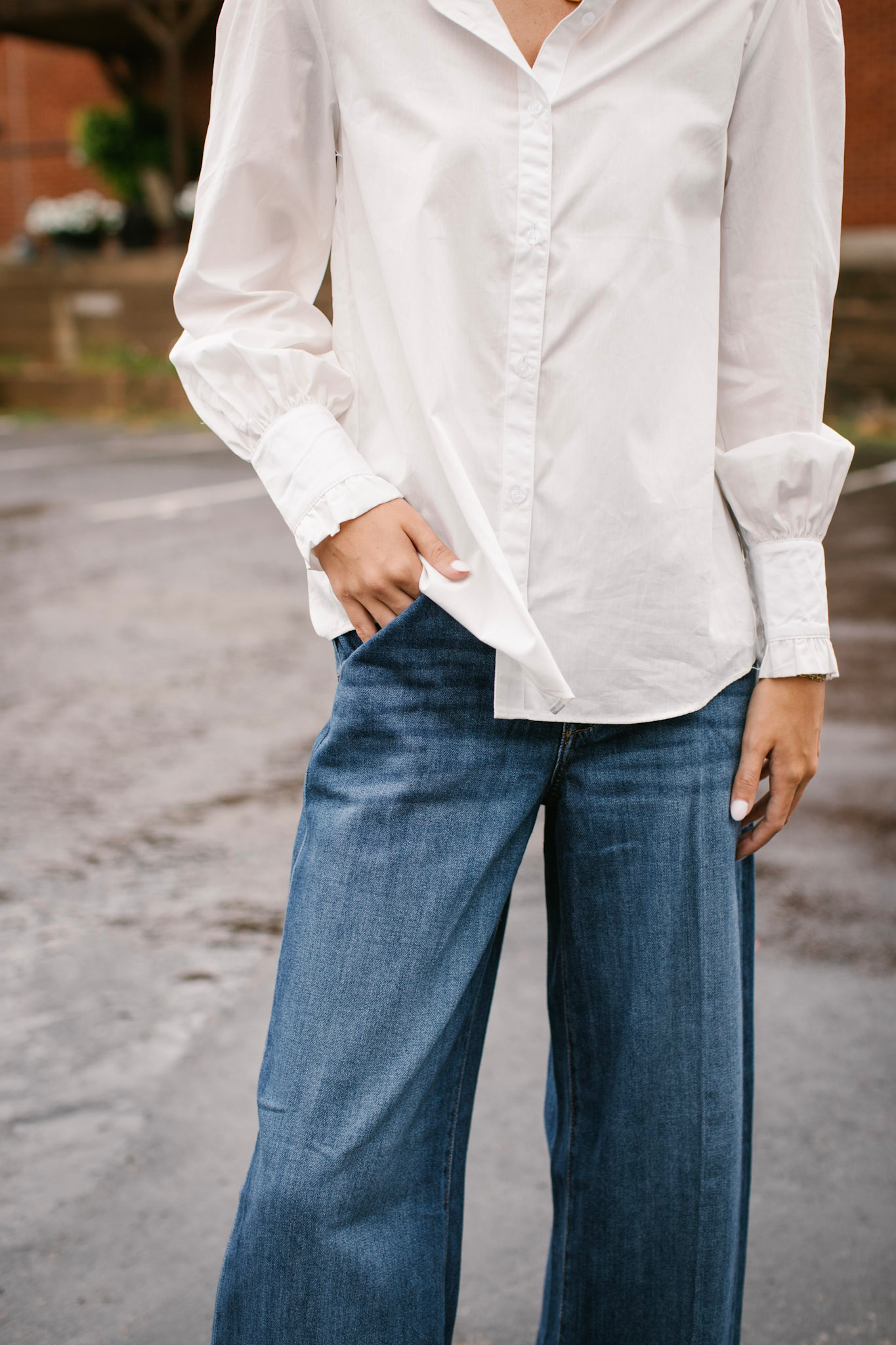 NORI Dark Super Wide Leg Jeans