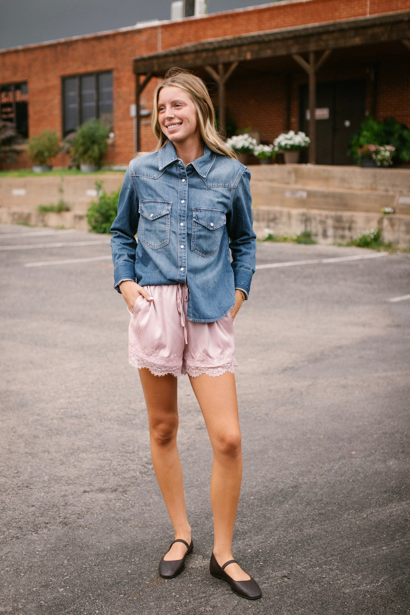 Denim Western Shirt Hidden