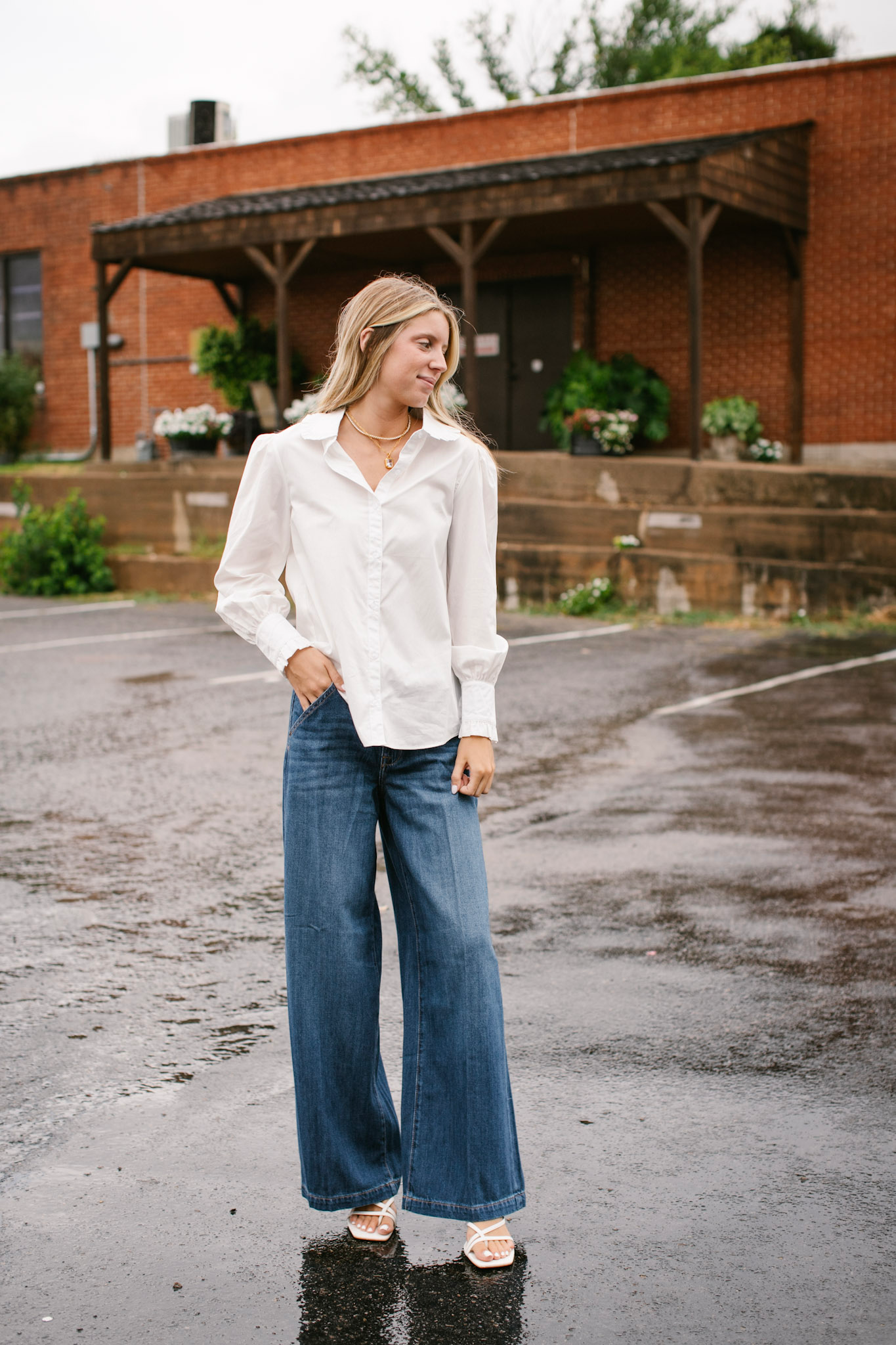 NORI Dark Super Wide Leg Jeans