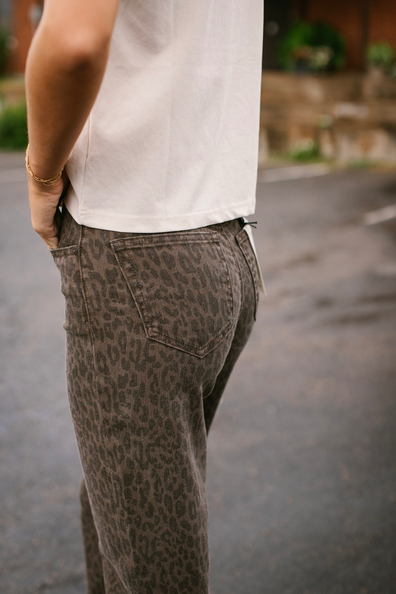 Ella Brown Cheetah Jeans