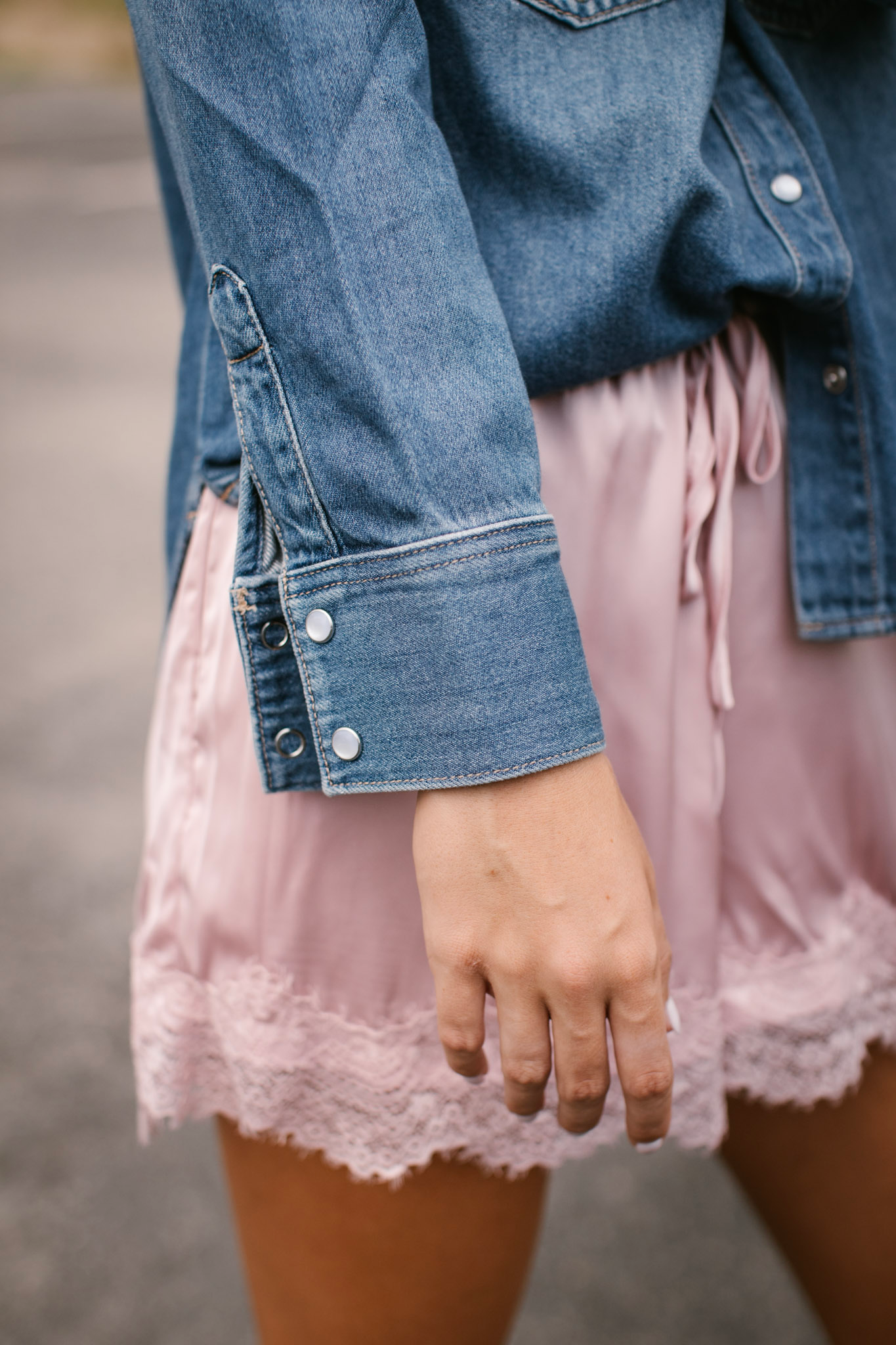 Denim Western Shirt Hidden