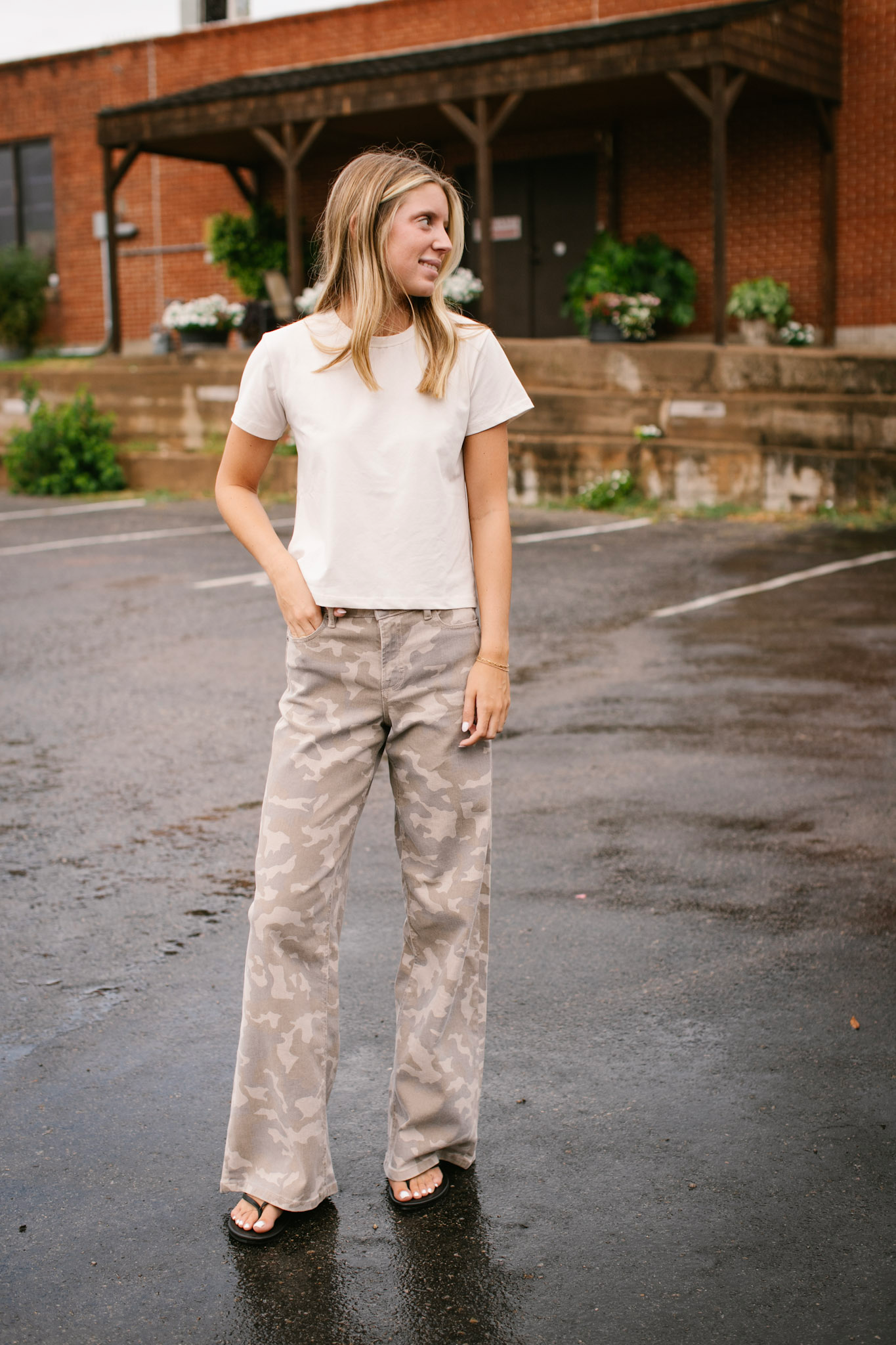 NORI Tan Camo Jean