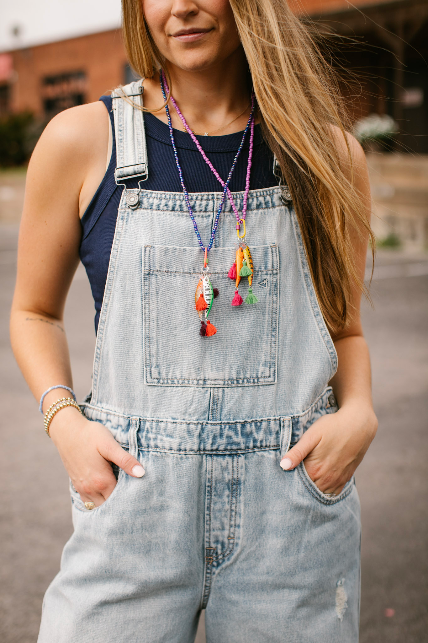 Hidden Barrel Cropped Overalls