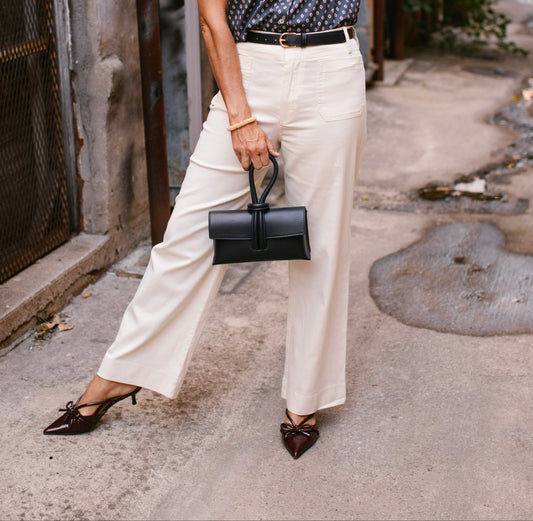 Cream Patch Pocket Pant