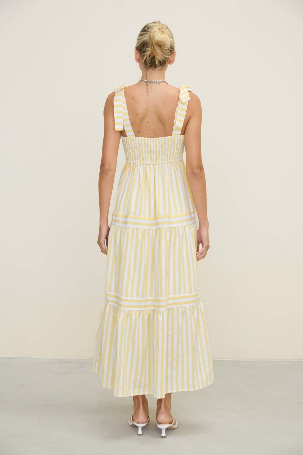 Yellow Stripe Maxi Dress