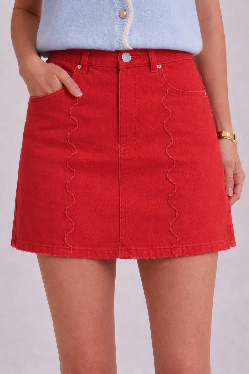 DENIM MINI SKIRT