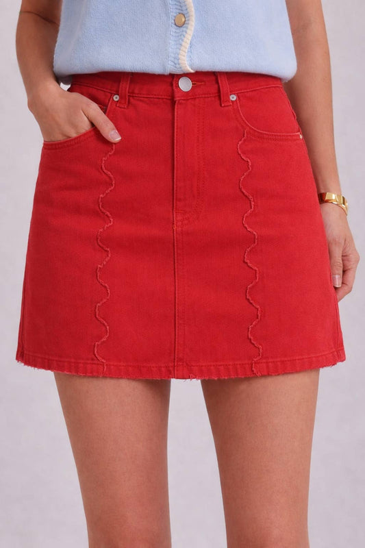 DENIM MINI SKIRT