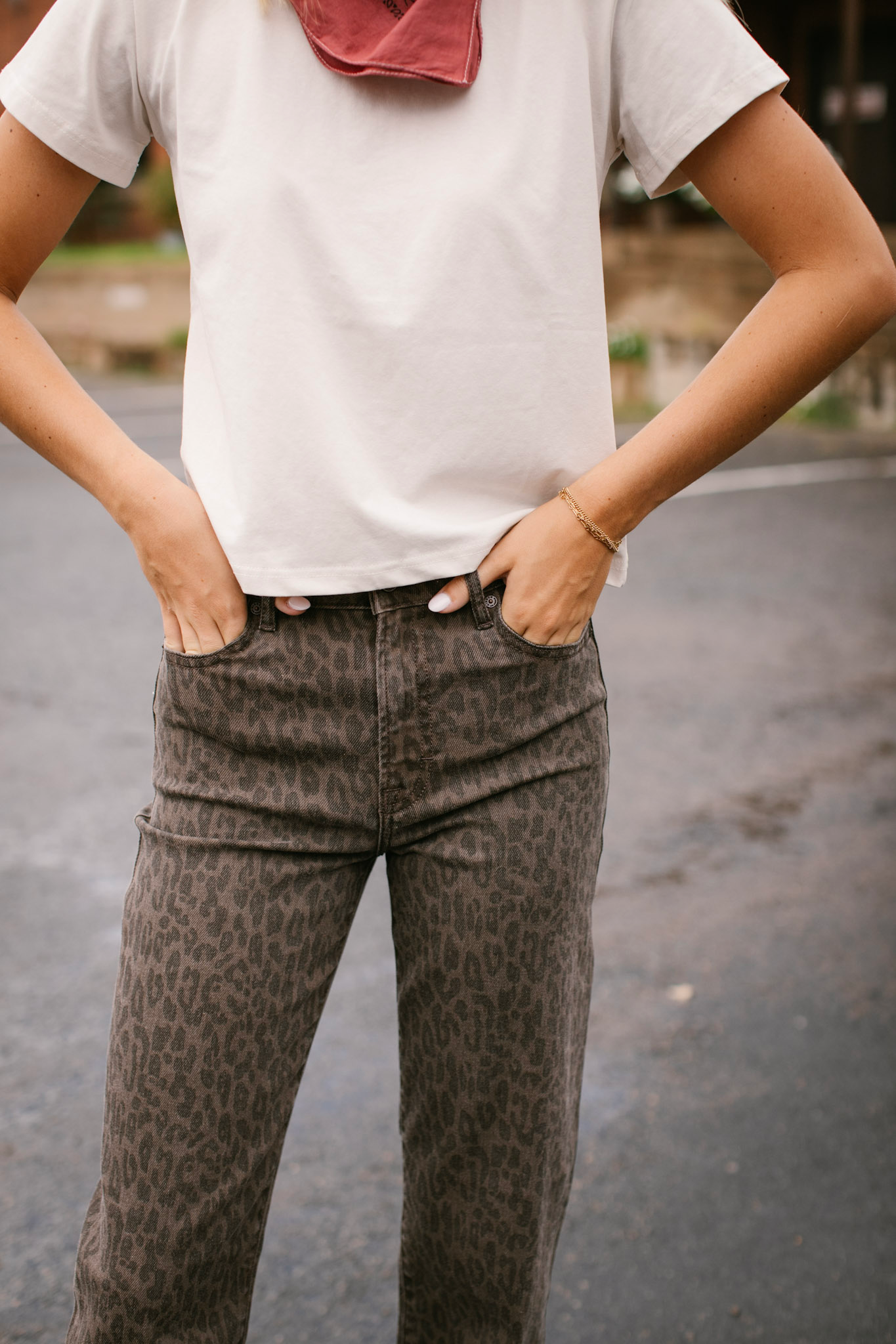Ella Brown Cheetah Jeans