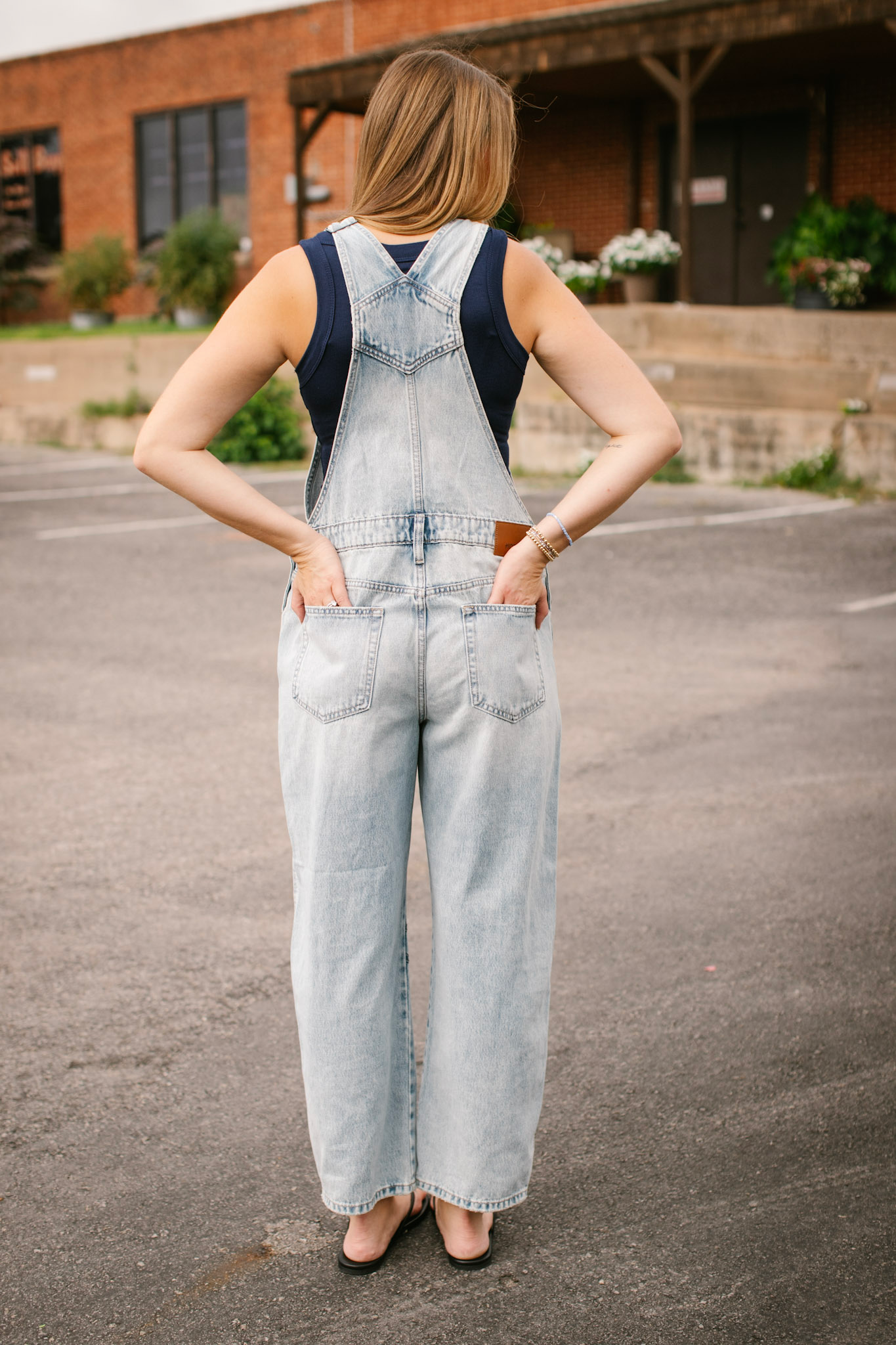 Hidden Barrel Cropped Overalls