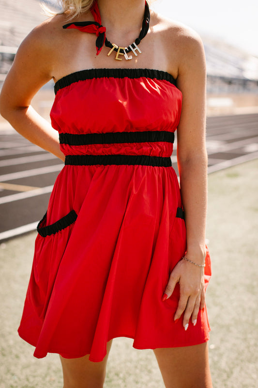 Strapless Pocket Dress