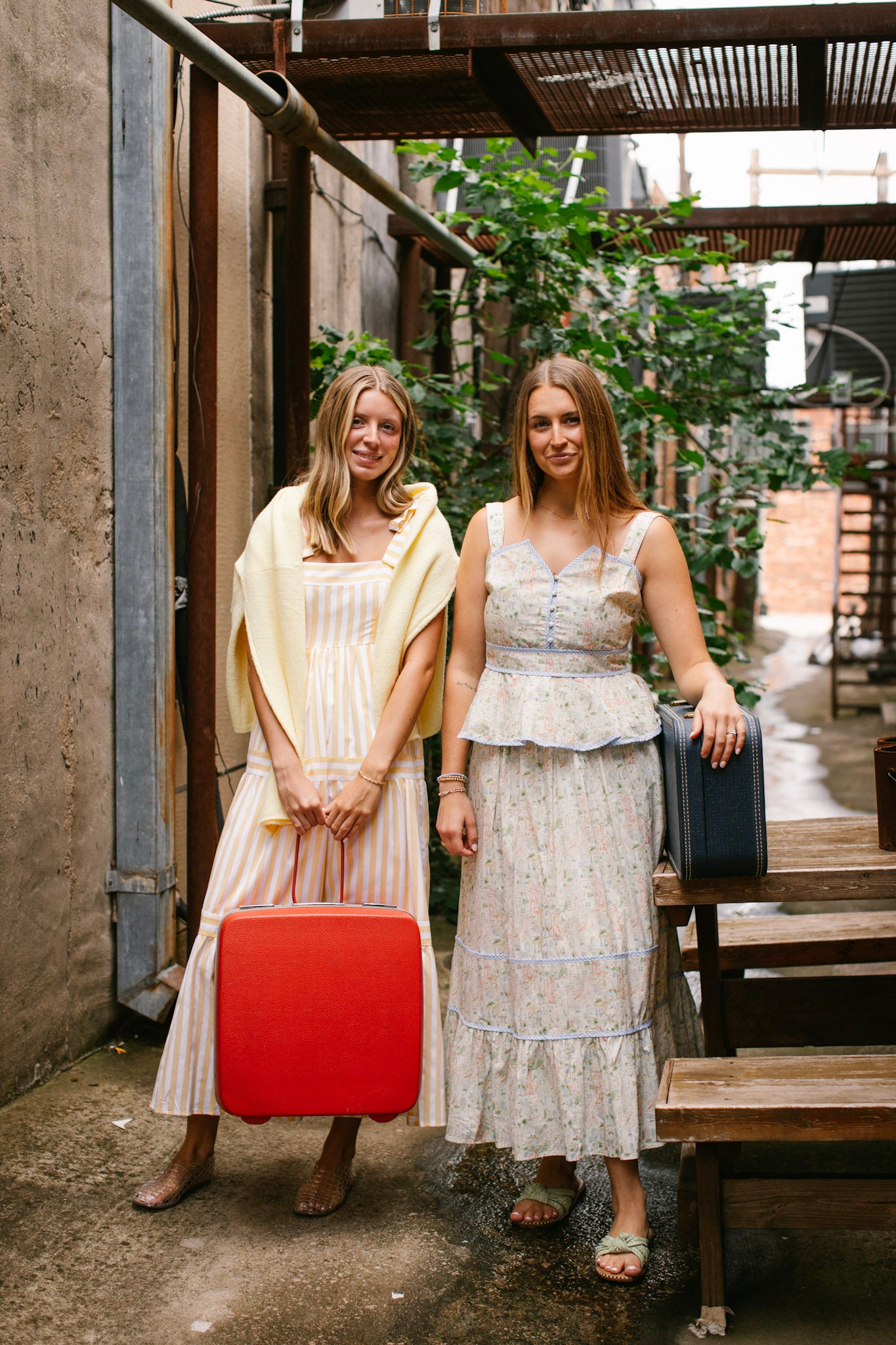Yellow Stripe Maxi Dress
