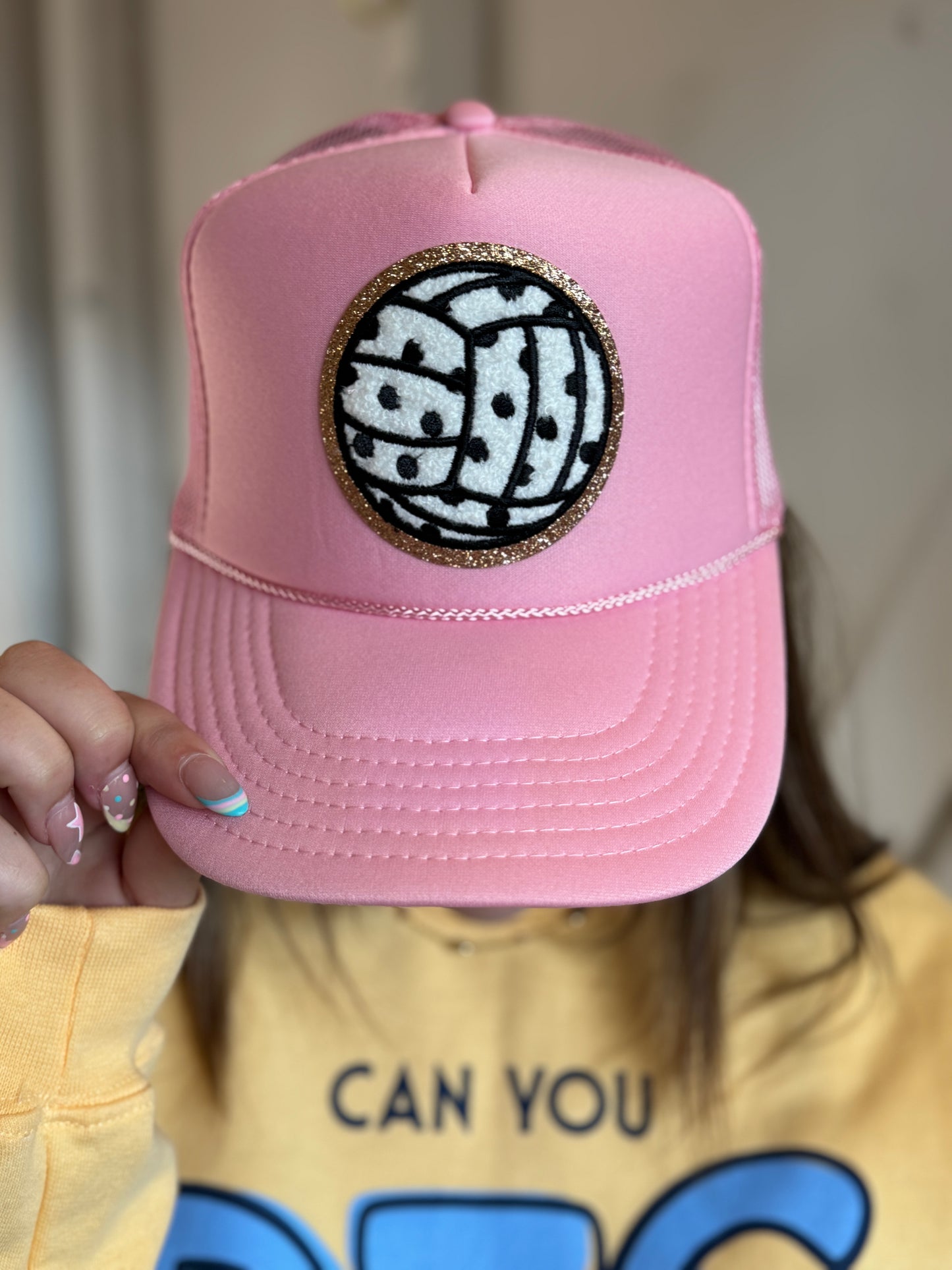Pink Volleyball Cap