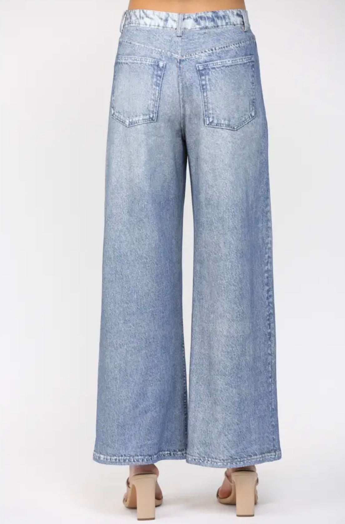 French Terry Faux Jeans
