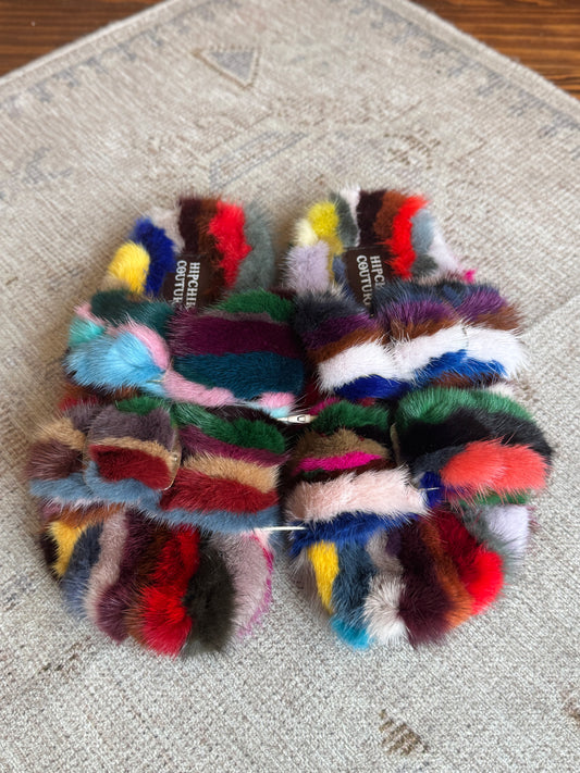 Multi Color Mink Slides