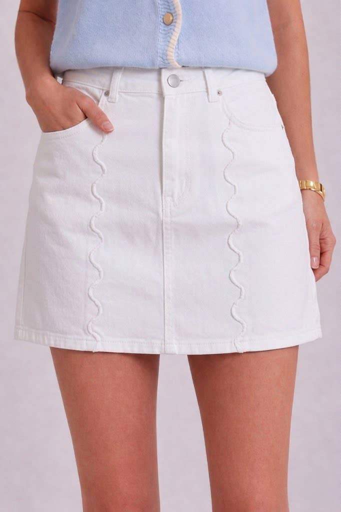 DENIM MINI SKIRT